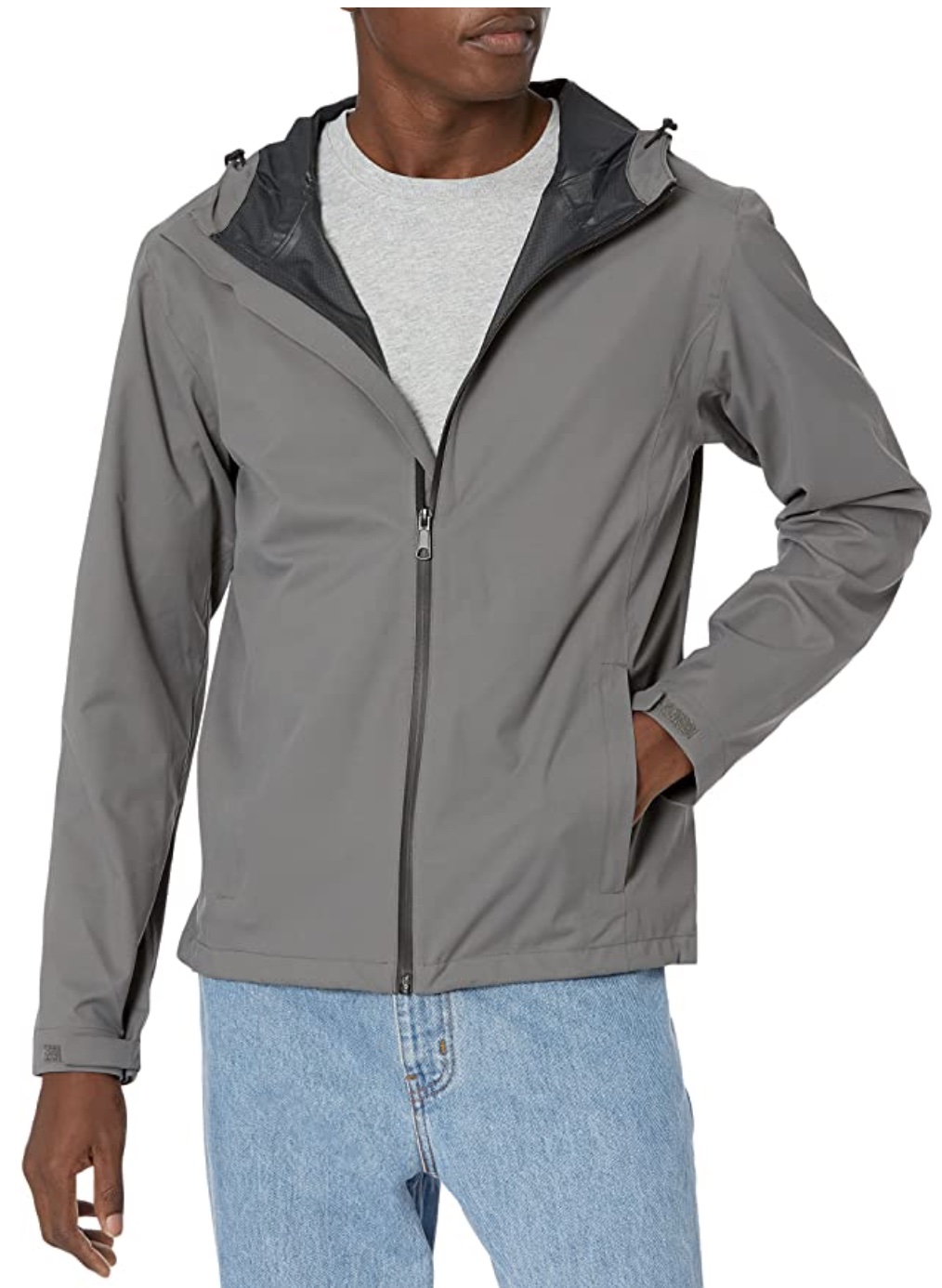 Amazon Basics rain jacket.
