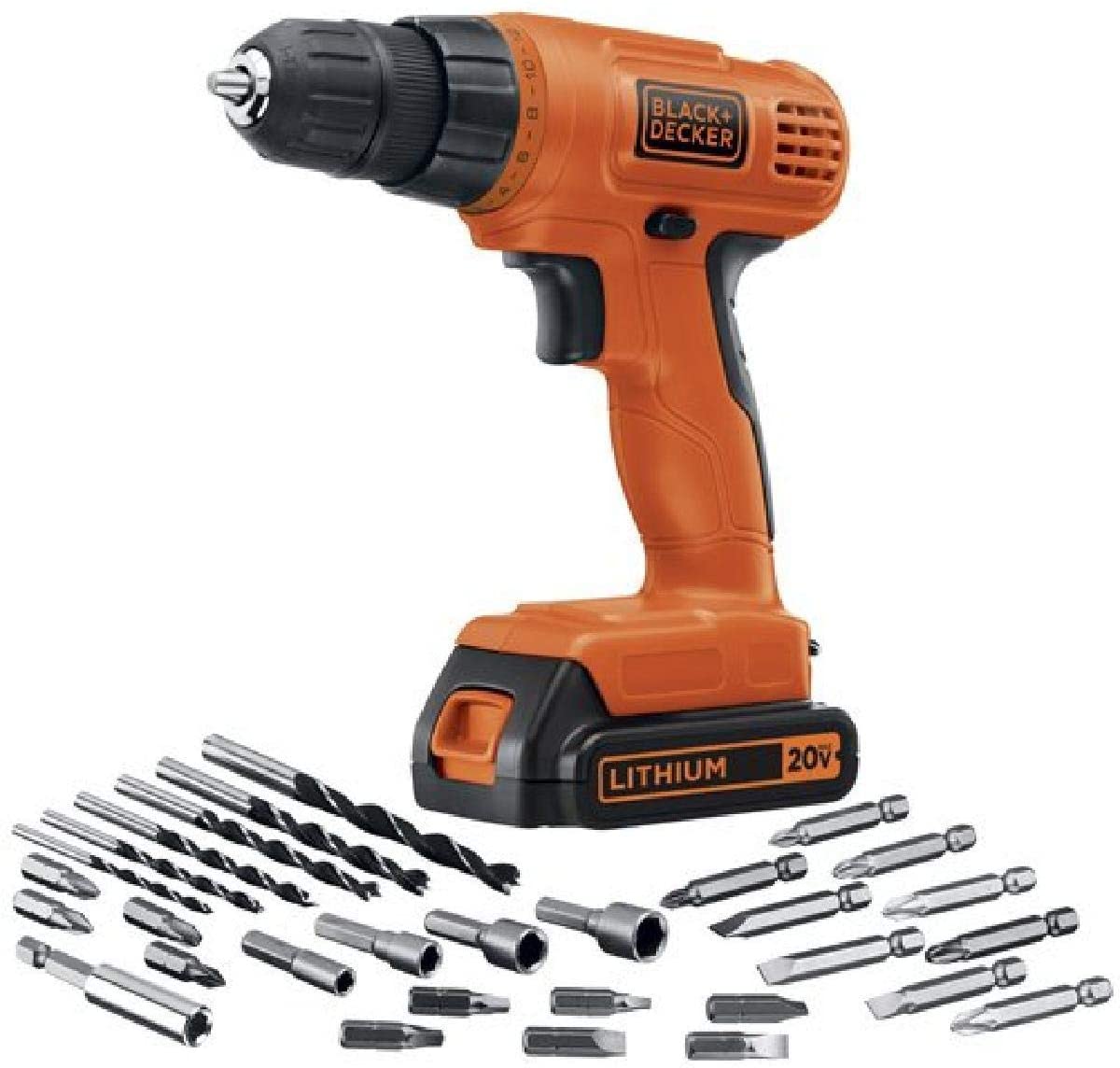 Black + Decker drill. 