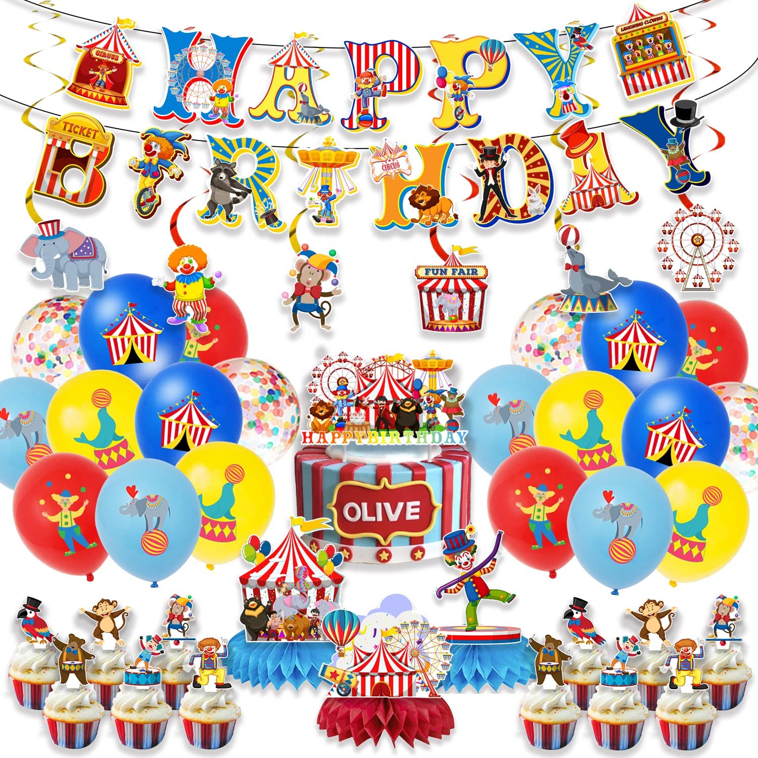 carnival themed birthday box