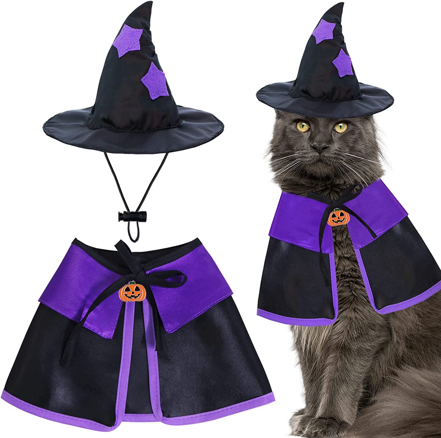 Witch costume for cat