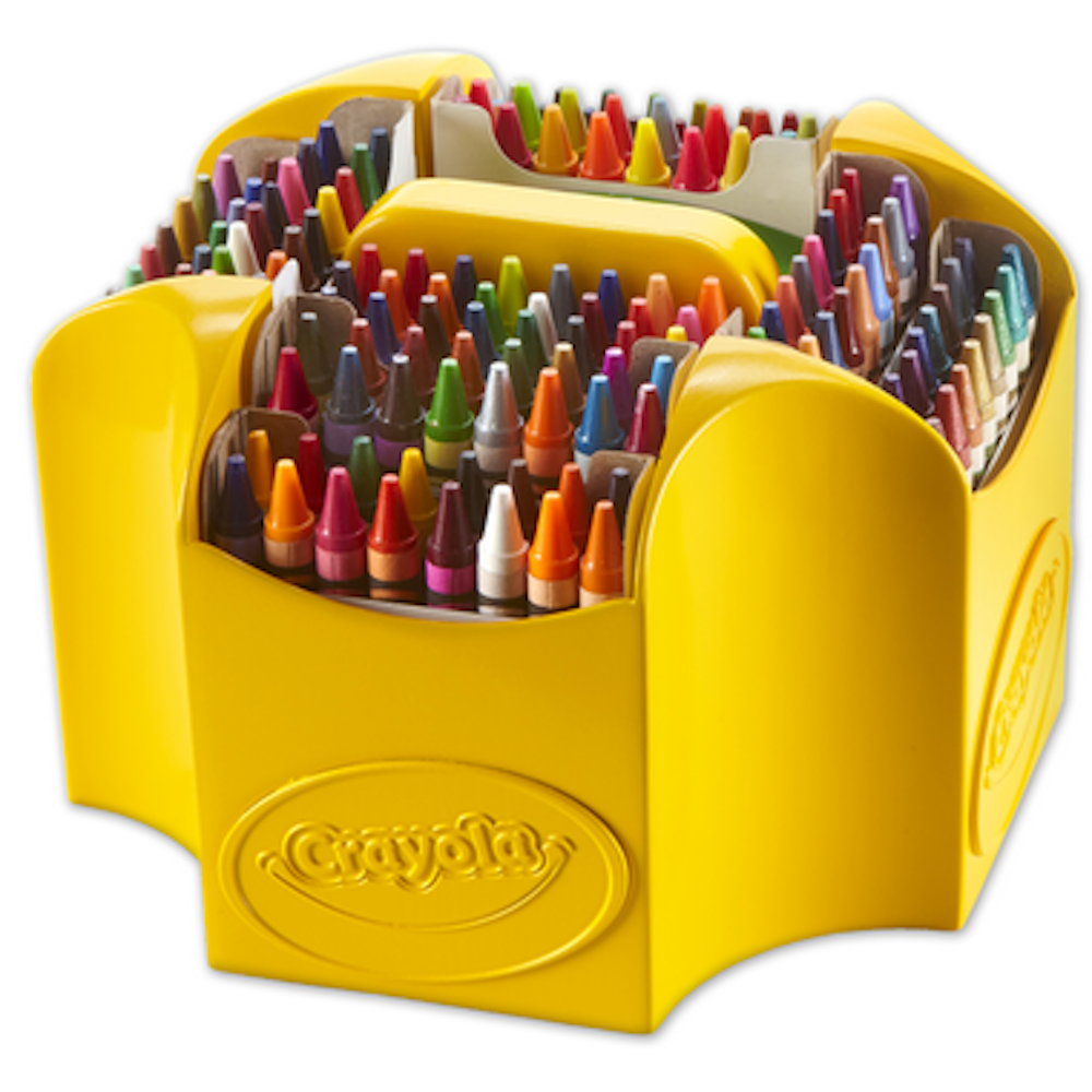 Crayola tub of crayons