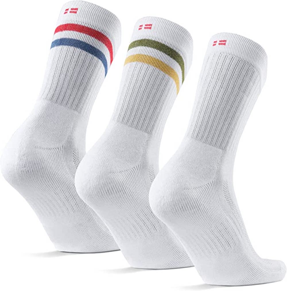 Danish Endurance retro white socks