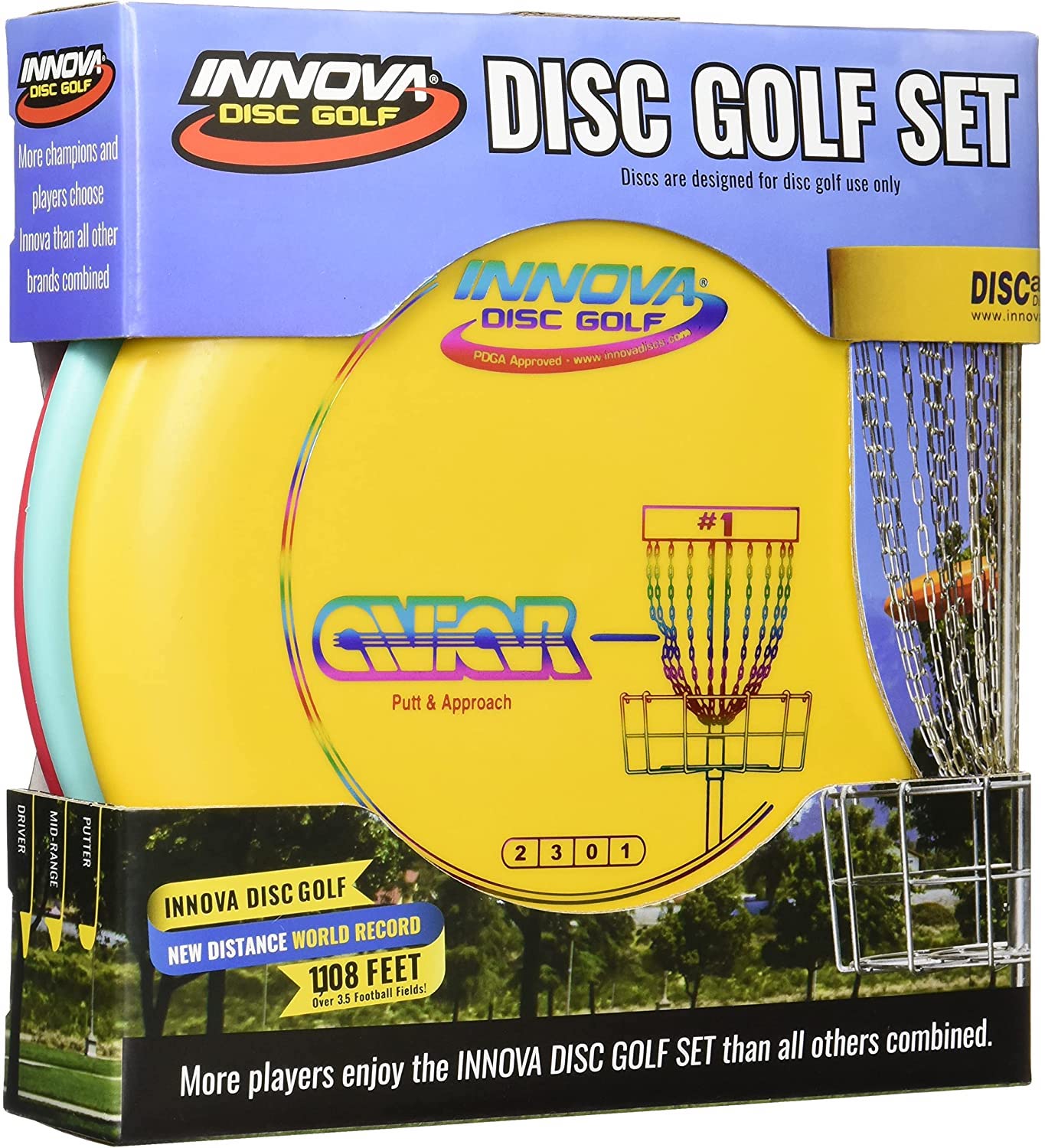 Disc golf set