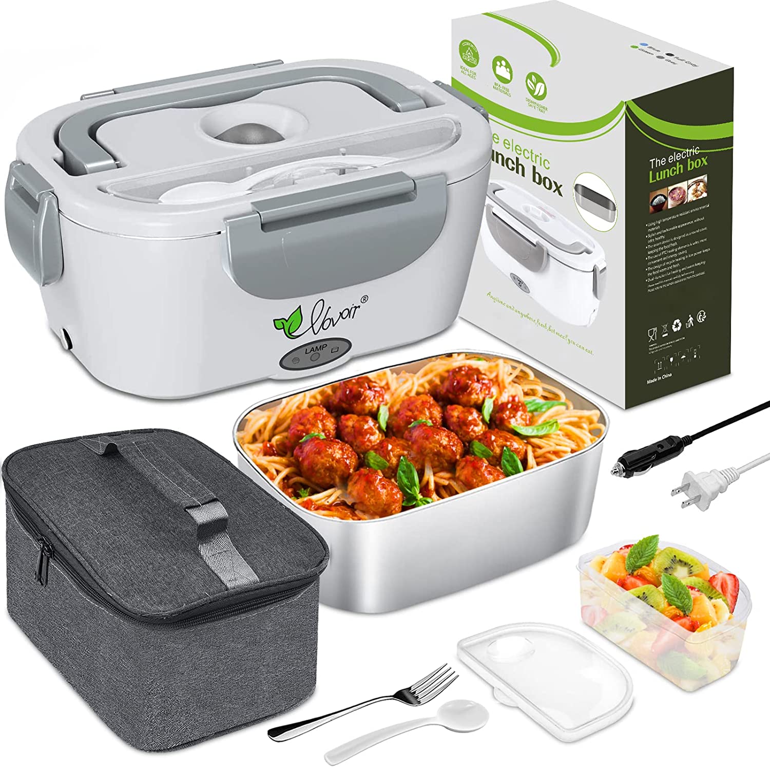 Electric lunch kit for car