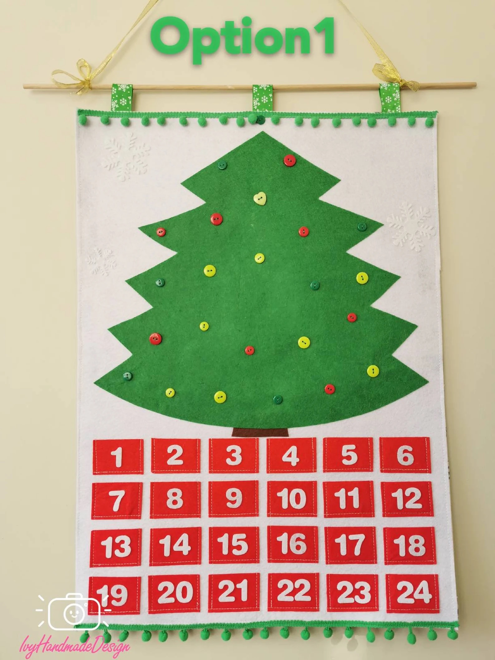 Felt advent calendar.