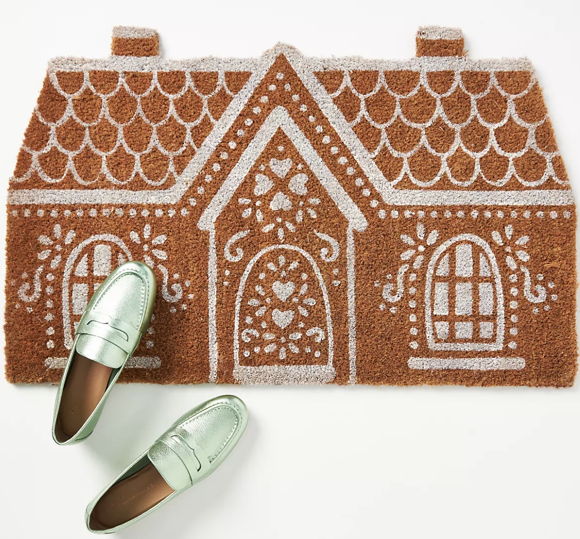 Gingerbread door mat. 