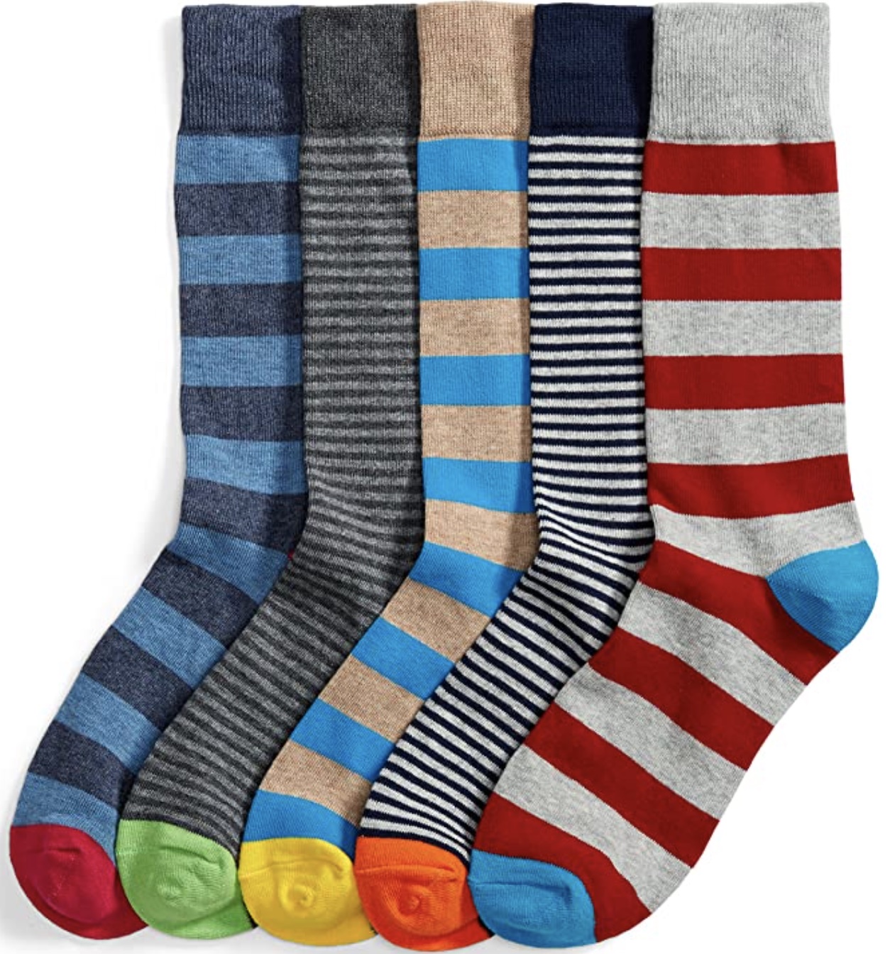 Striped socks for men. 