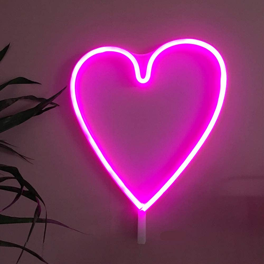 Neon heart light