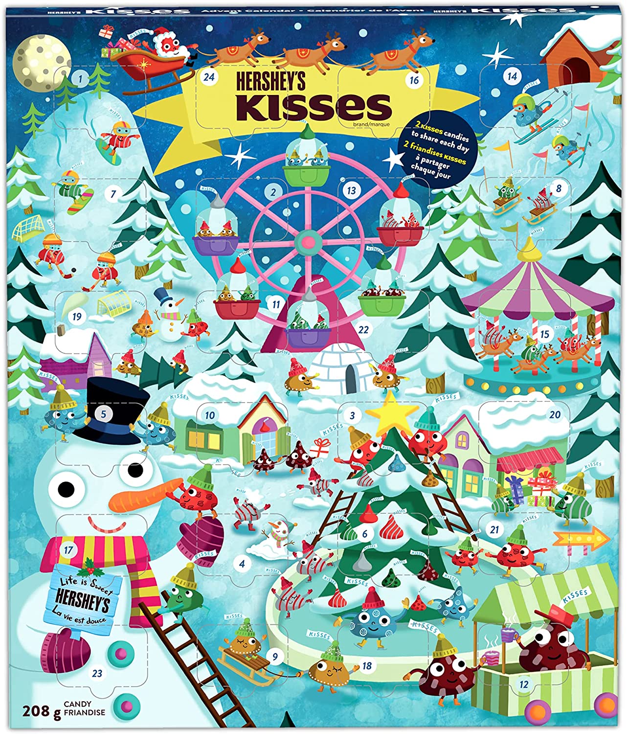 Hershey kisses advent calendar. 