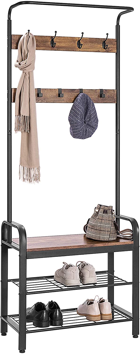 Industrial coat rack. 