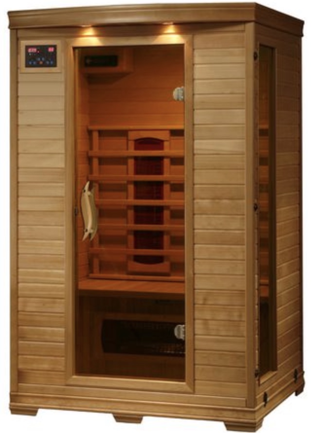 Stand up home sauna.