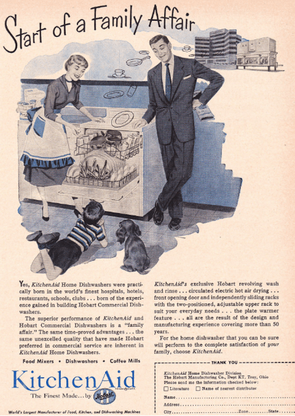 retro dishwasher ad