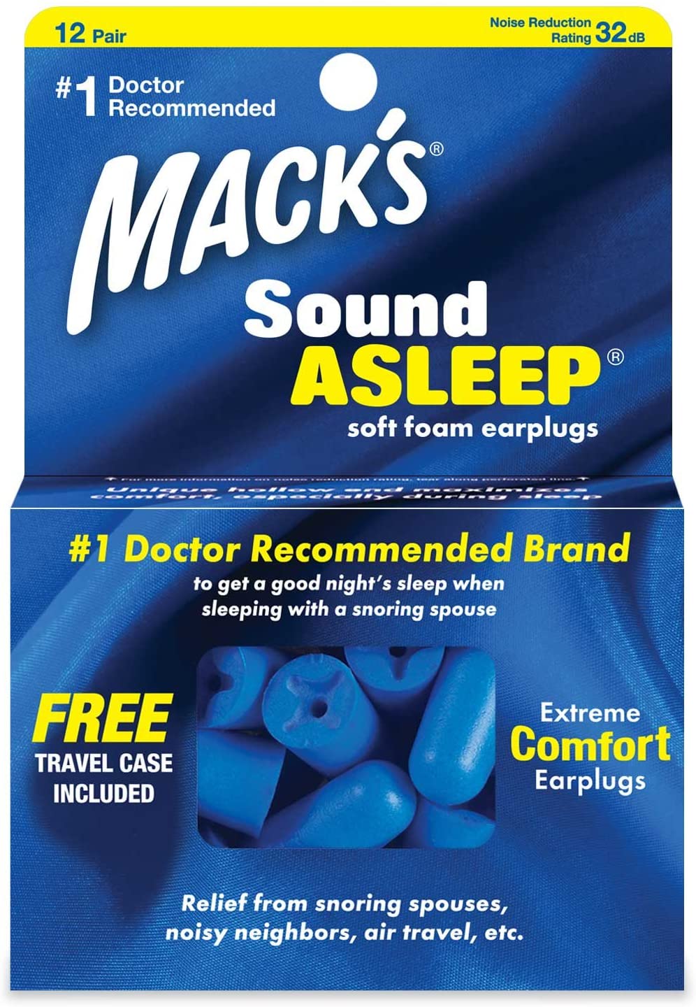 Macks Sound Asleep earplugs.