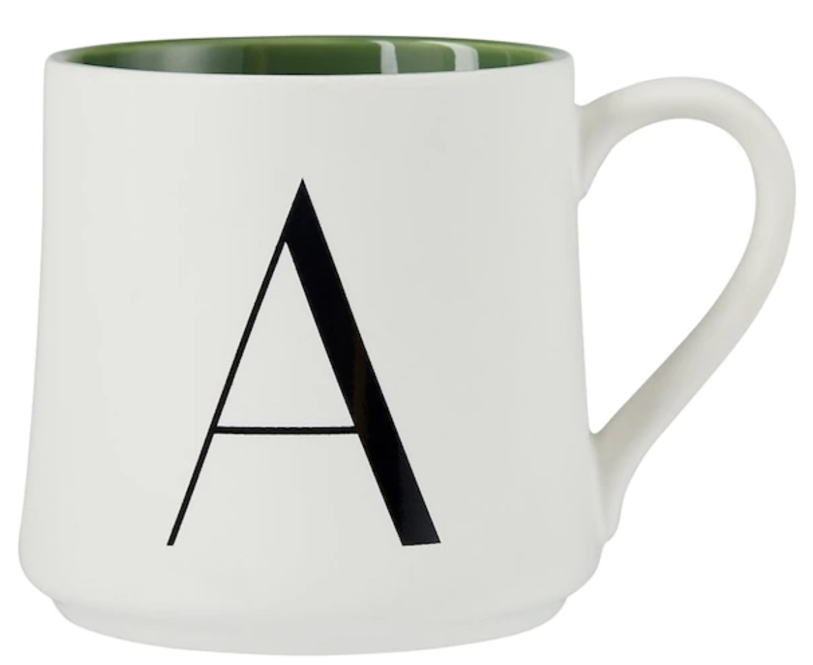 Monogram mug.