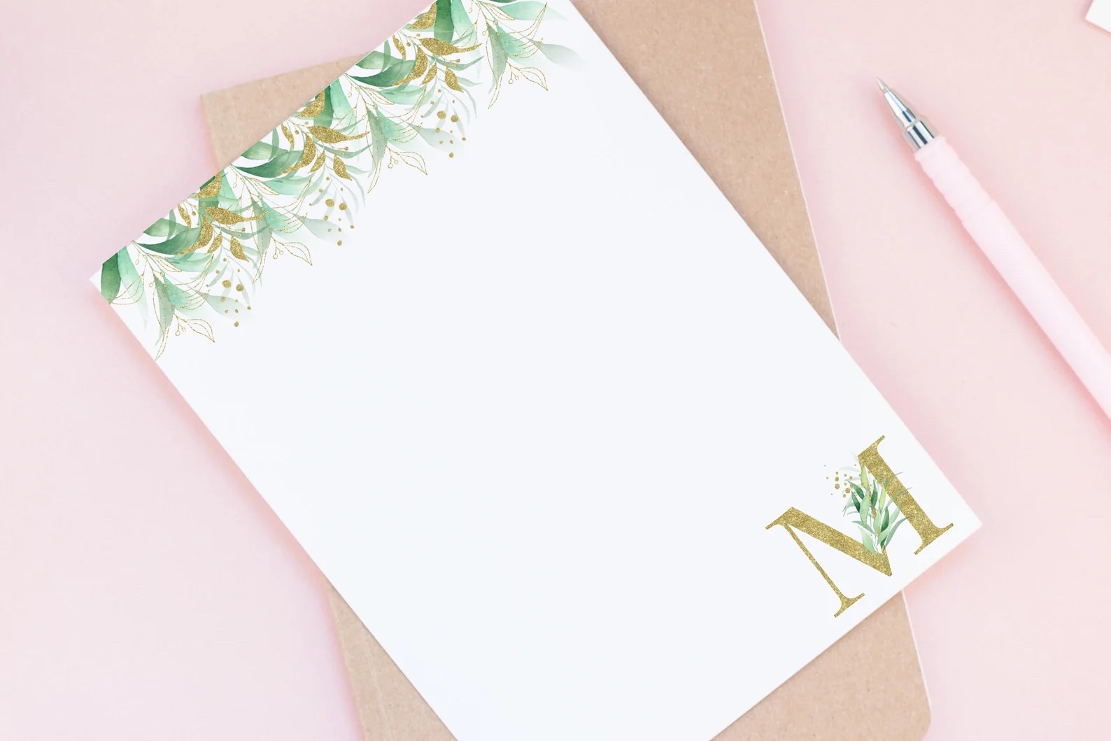 Monogram stationary.