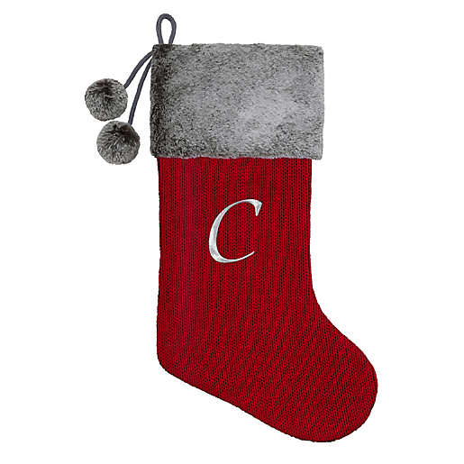 Monogram Christmas stocking. 