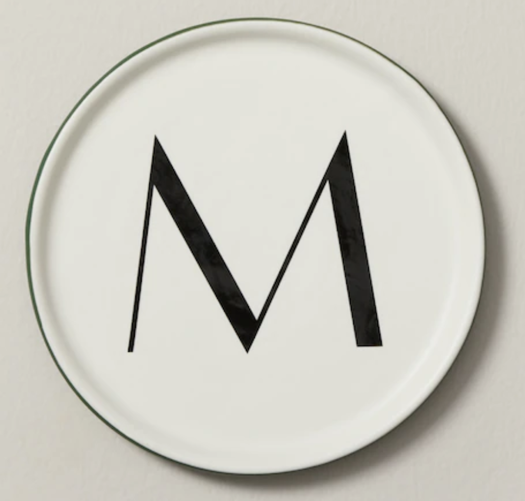 Monogram ring dish