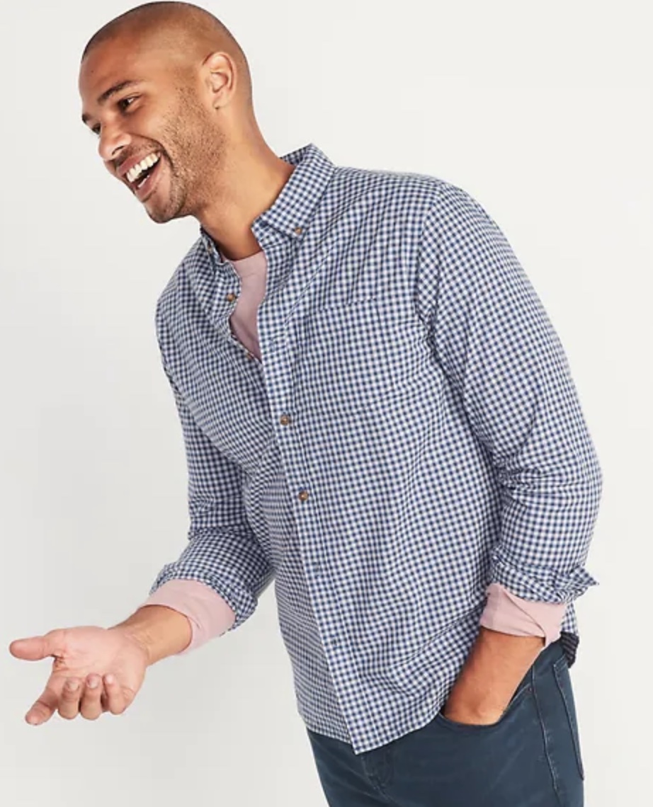 Old Navy gingham shirt.