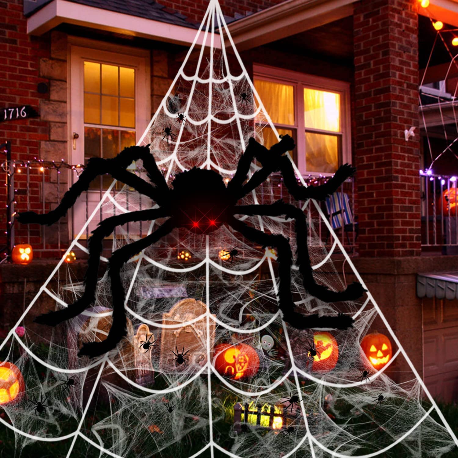 Halloween spider web