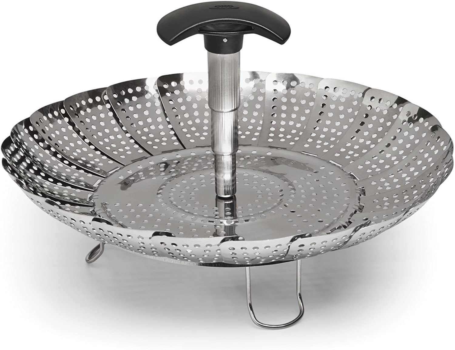 OXO good grips stainless steel steamer.