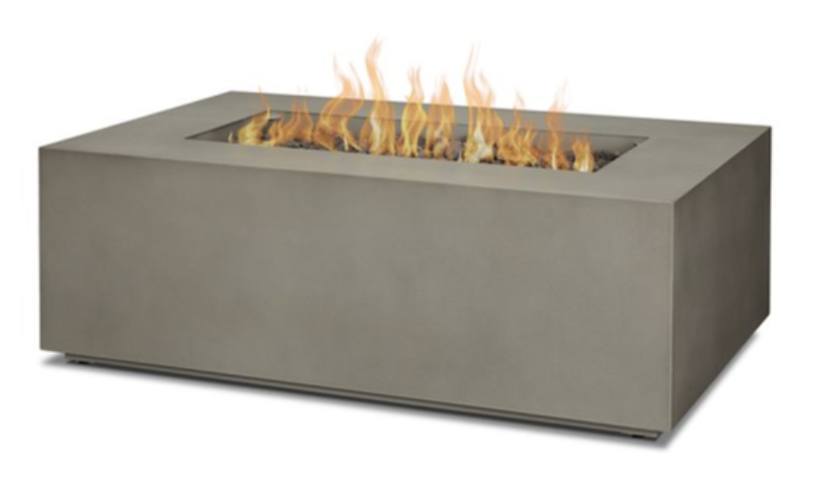 Rectangular fireplace