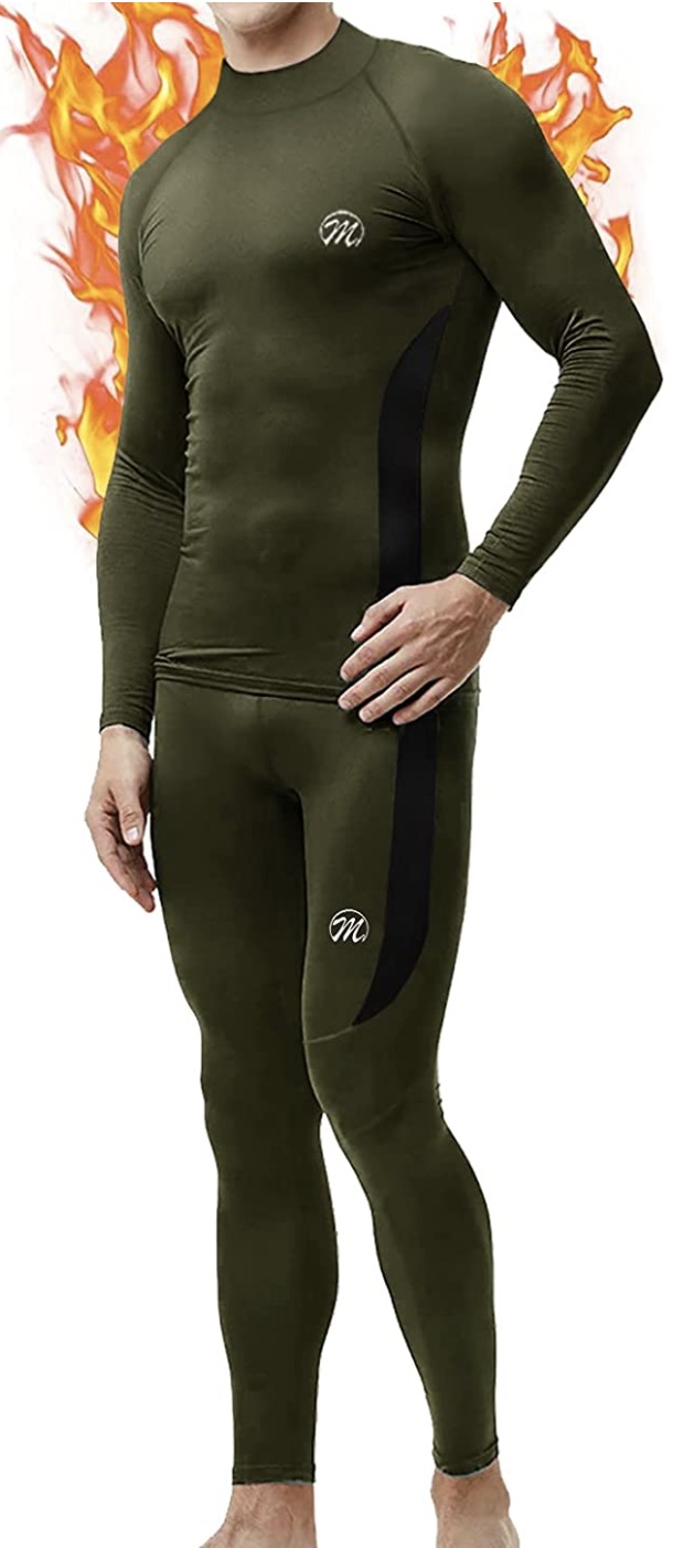 Thermal base layer set for  men. 