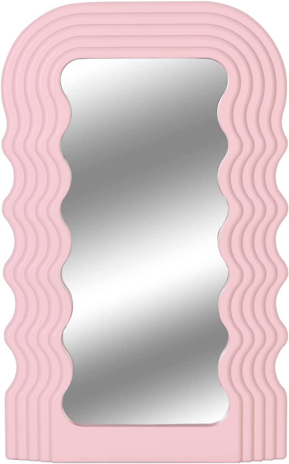 Wavy makeup mirror