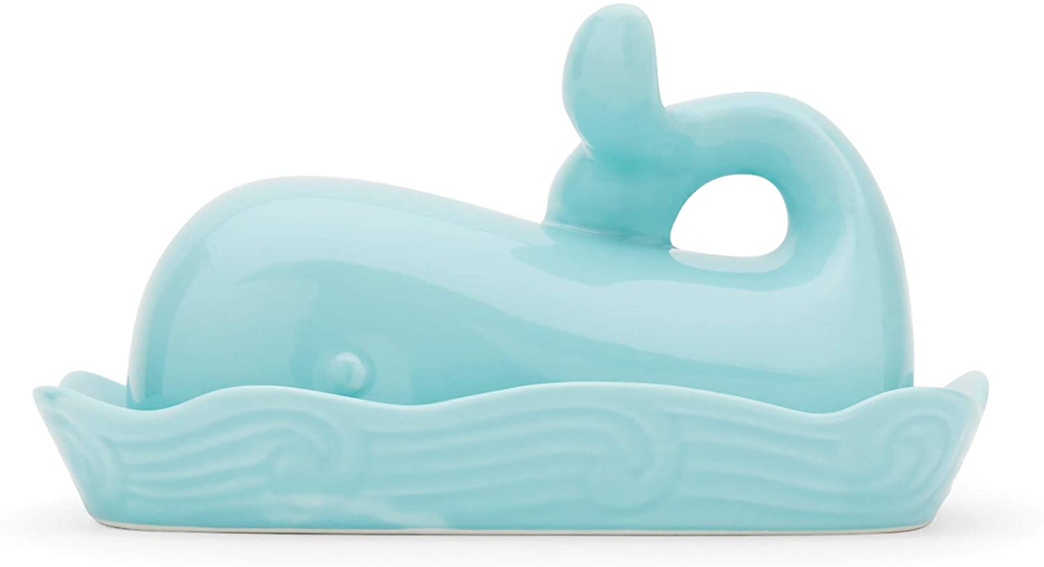 Ceramic whale butter dish. 