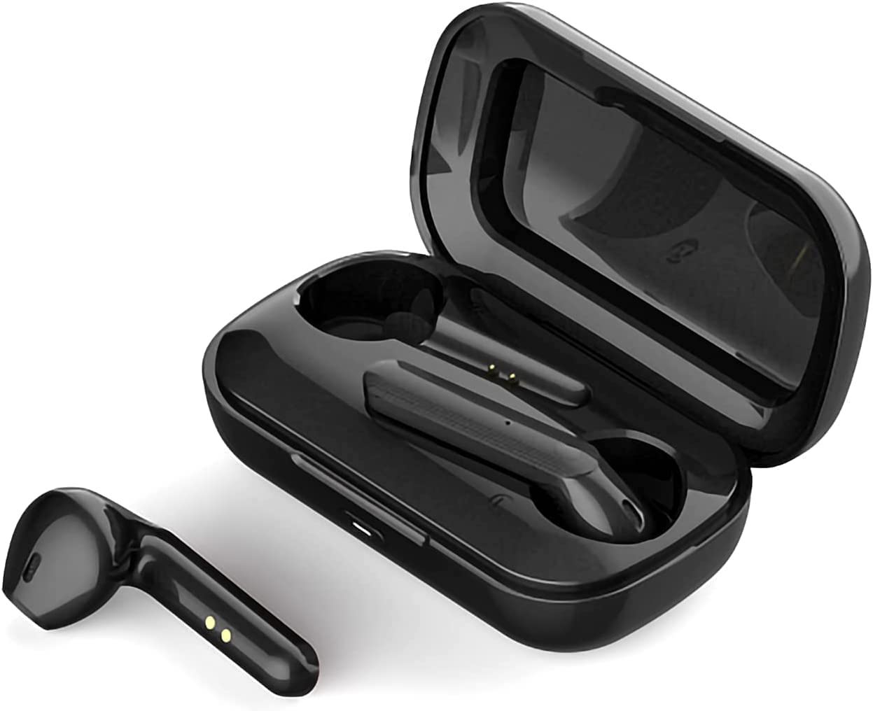 Black ear buds wireless. 