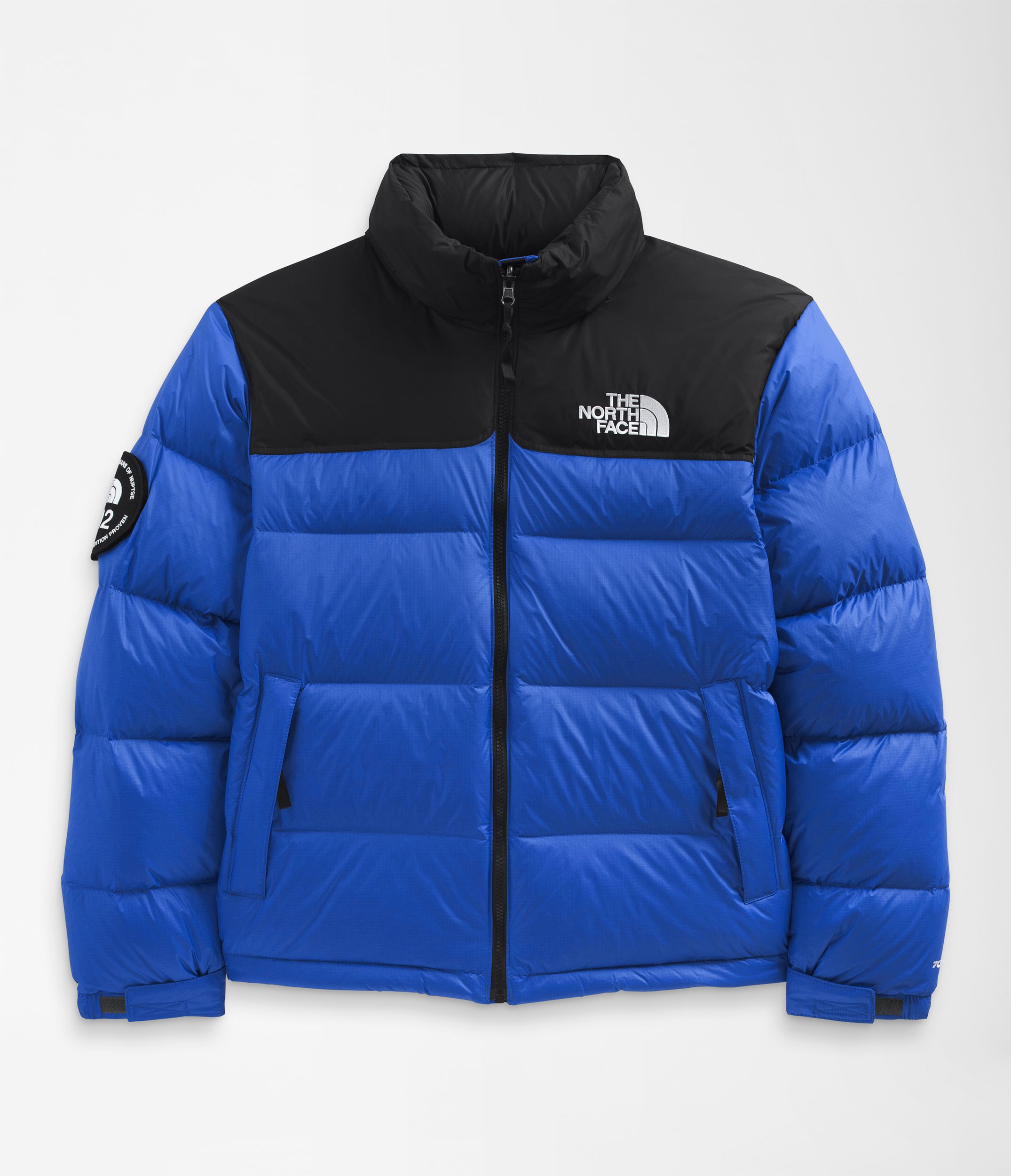 The blue retro Nuptse