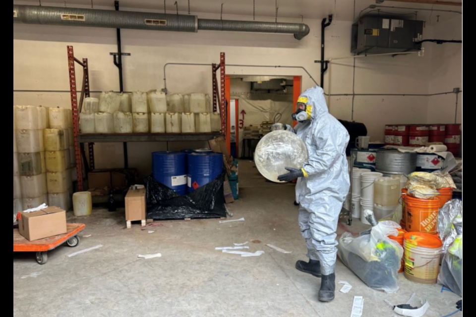 RCMP-provided photos of the Falkland drug 'superlab'