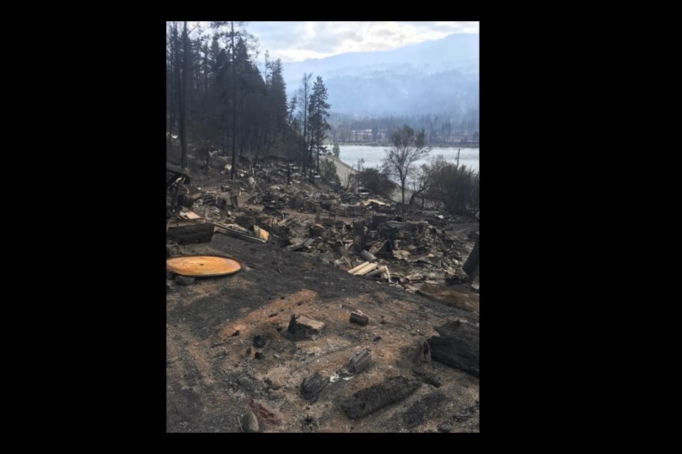 The Cooke family home was destroyed in the White Rock Lake wildfire that swept through Monte Lake.