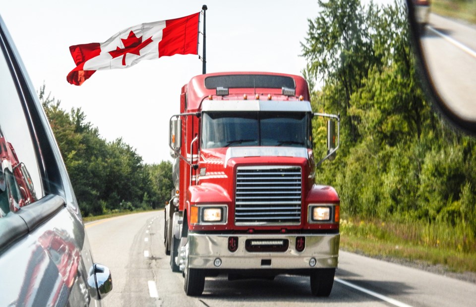 truckwithcanadaflag