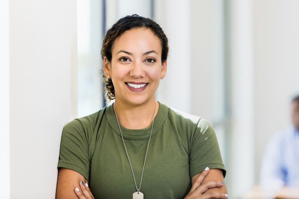 woman in military