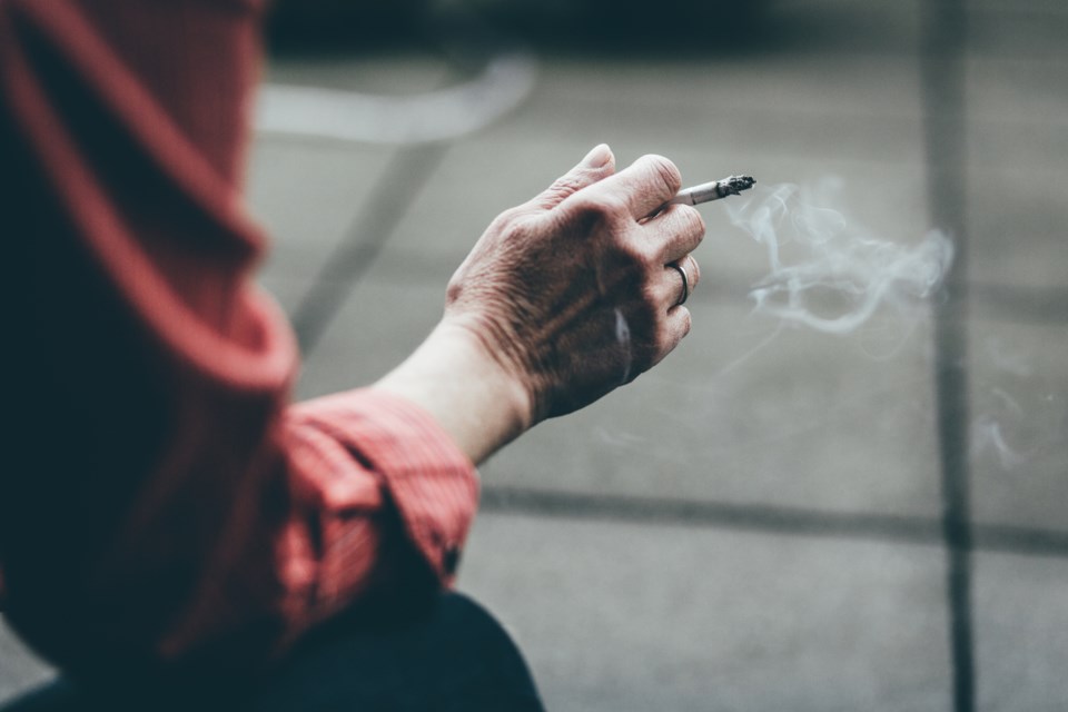 womansmokingoutside