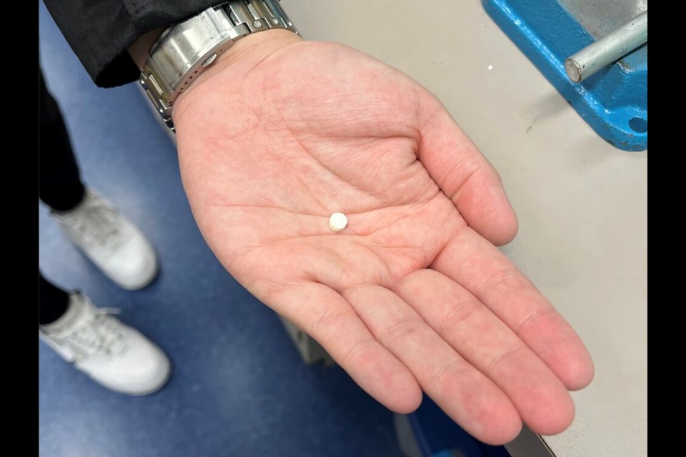 Yigong Guo, a UBC researcher who worked on the study, holds an insulin tablet. The formulation still faces stage two animal trials and human trials.