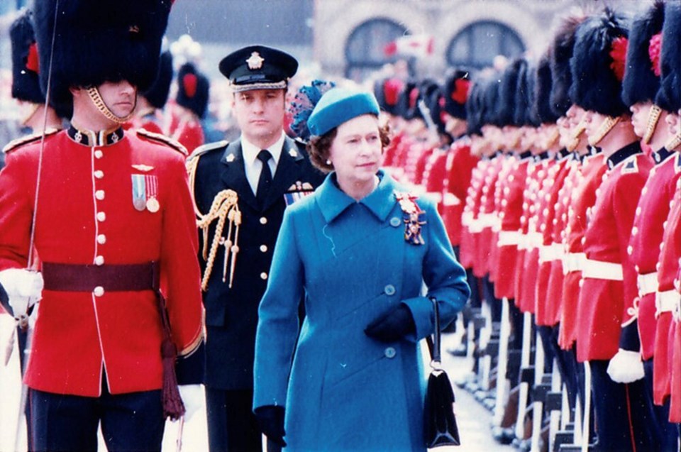 QE2 visit to Parliament Hill 1982