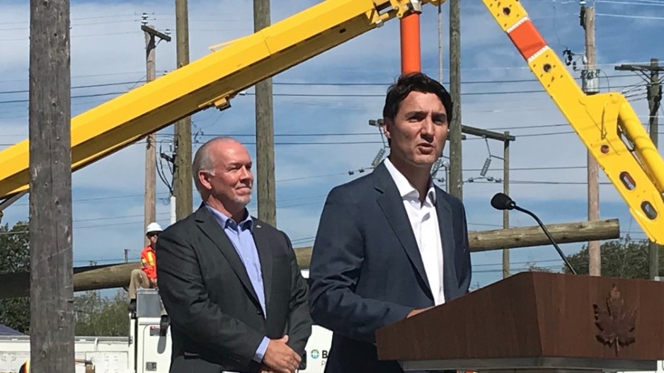 horgan-trudeau-surreyaug292019-creditnelsonbennett