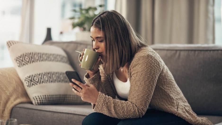 woman-sips-coffee