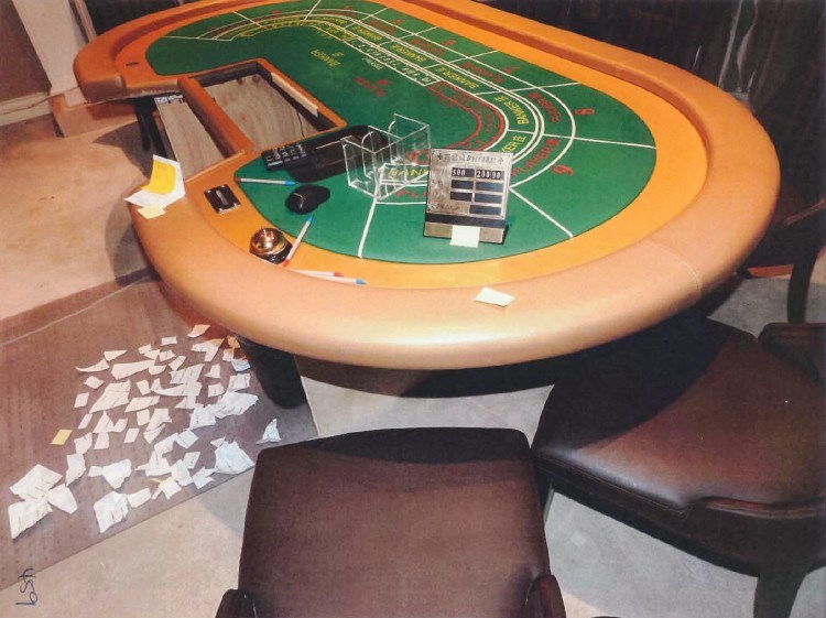 Gambling table