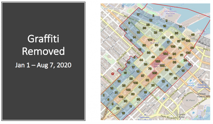 Graffiti map of Vancouver