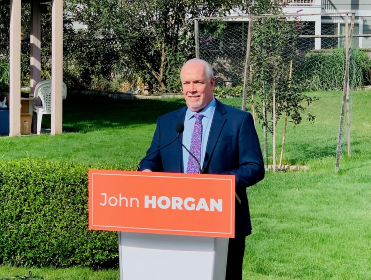 Former premier John Horgan