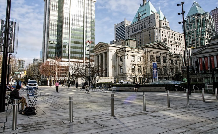 Robson Square bollards - cc