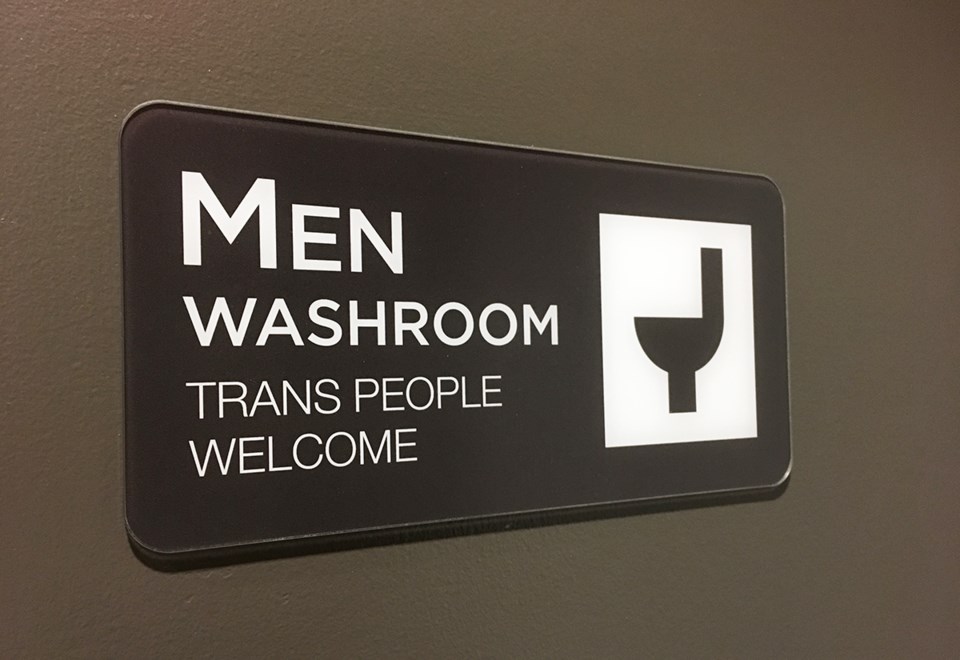 Yorkville University washroom sign