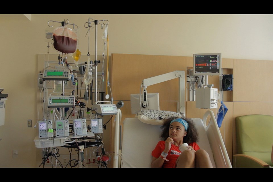A scene from the documentary Mixed Match, which chronicles the challenges of mixed-race blood cancer patients. It's screening at the Nikkei Centre March 26.