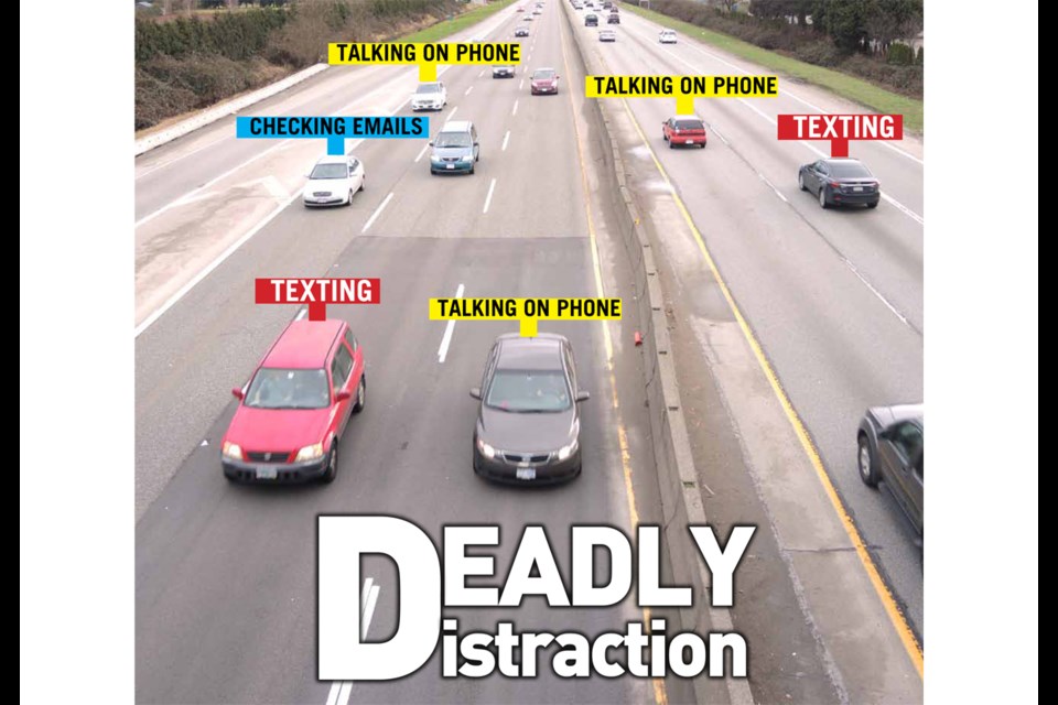 With the number of distracted drivers spiralling out of control in Richmond, the News looks at the risks people are taking every time they get behind the wheel