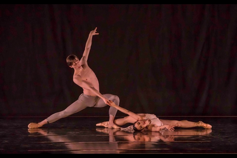 Luke Thomson and Risa Kobayashi in Ballet Victoria&rsquo;s Luminous. SUBMITTED