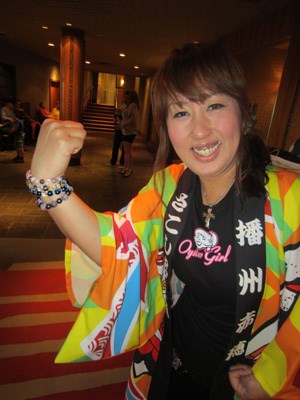 Oyster farmer and Japanese champion, Noriko Kamashima flexed her shucking muscle at the Whistler invitational.