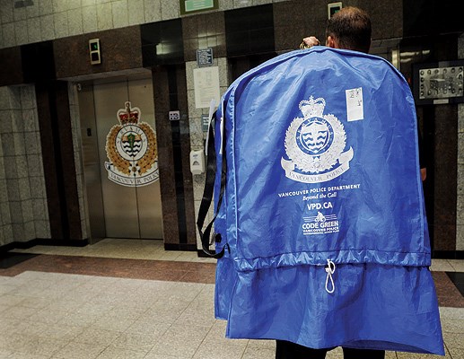 VPD officers now use reusable laundry bags instead of disposable cellophane bags.