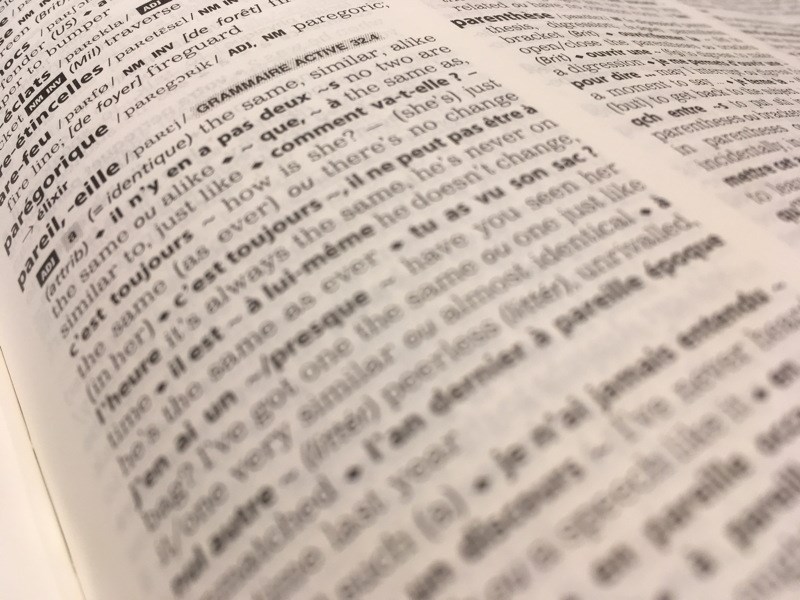 Photo - French-English dictionary